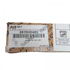 Atlas Copco AIRnet 45° Elbow D50 (Part Number: 2811500480) – Genuine Industrial Pipe Fitting