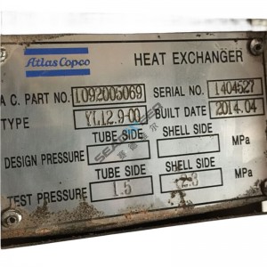 Atlas Copco Screw compressor Cooler 1092-0050-69 For The top-tier supplier
