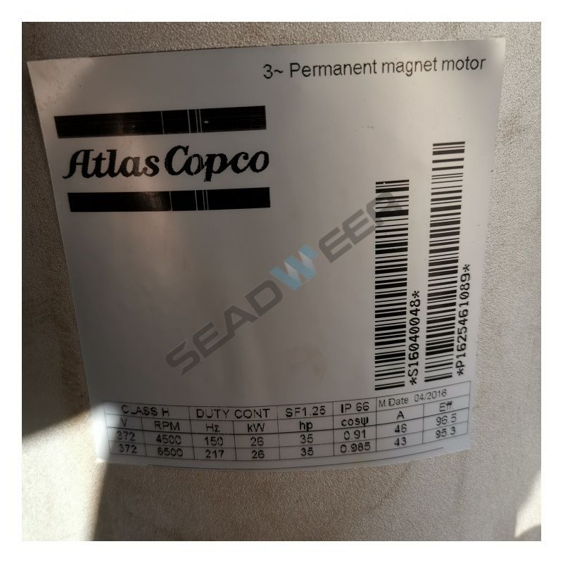 Atlas Copco 1625461089 Permanent Magnet Motor Technical Profile
