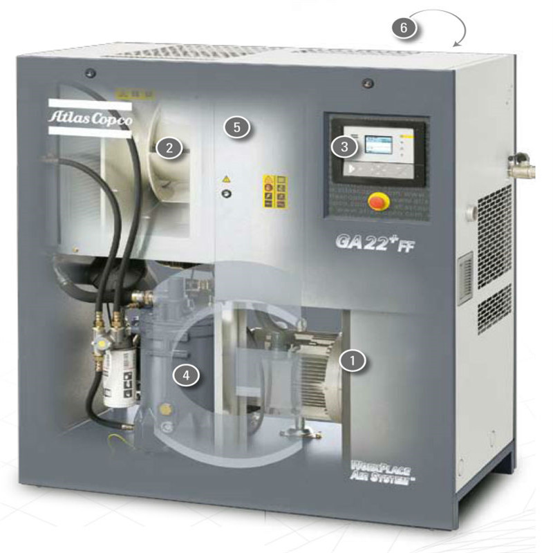 GA22+FF Atlas Copco Air Compressor Chinese suppliers with a good reputation