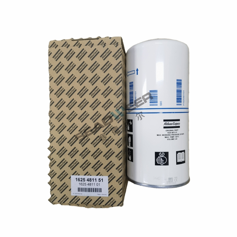Oil filter element 1625-4811-01 1625-4811-51 For Atlas Copco compressor spare parts catalogue