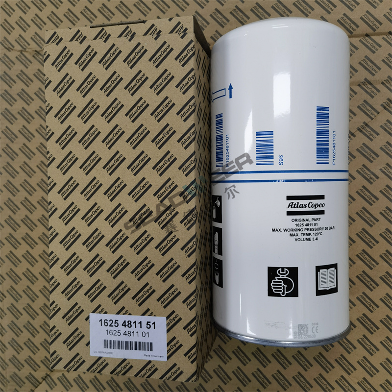 Oil filter element 1625-4811-01 1625-4811-51 For Atlas Copco compressor spare parts catalogue
